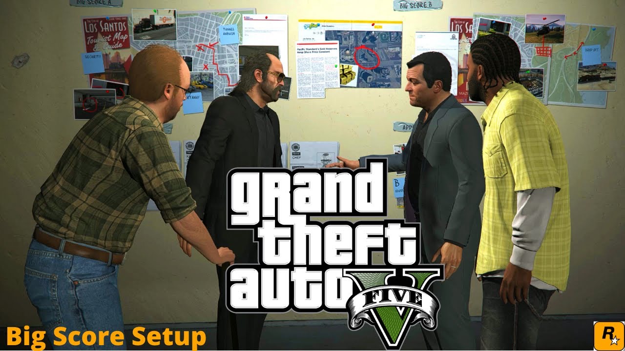 GTA V Big Score Setup, Driller, Sidetracked, Getaway Car 3, Stingers