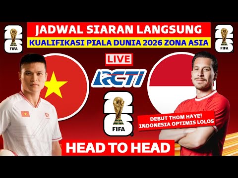 🔴 Jadwal Vietnam vs Indonesia - Head To Head Kualifikasi Piala Dunia 2026 - Jadwal Timnas Indonesia