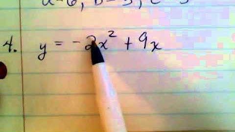 Identify a, b, and c in the Quadratic Function