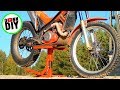 Homemade Heavy Duty Lift Stand For Motorcycle From Salvaged Steel & Plywood