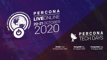Percona Tech Days - Database Talks and Tutorials