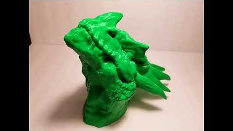 Dragon Head Timelapse on Creality CR 10 3D Printer #3dhp
