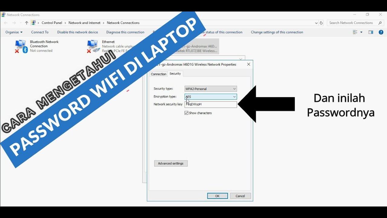 Cara Cepat dan Mudah Mengetahui Password Wifi Di Laptop - YouTube