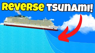 Testing Ships AGAINST Reverse Tsunamis In Floating Sandbox!