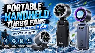 Top 5 Portable Handheld Turbo Fans with Ice Cooling in 2026 ❄️💨 | Stay Cool Anywhere