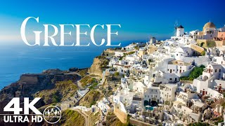 Beautiful scenery GREECE - Scenic Relaxation Film With Calming Music - 4K HD video