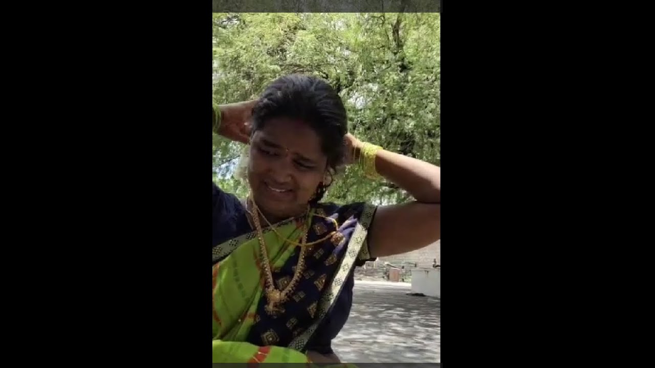 Green Saree Lady Headshave