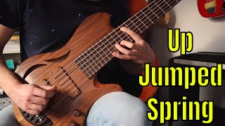 Practicing Jazz on My Overwater Hollowbody - Up Jumped Spring - Bass Practice Diary - 23 March 2021