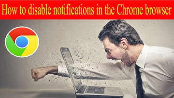 How to disable notifications in the Chrome browser