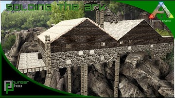 Soloing the Ark S4E17! Hesperornis taming and building a Cliffside Base!