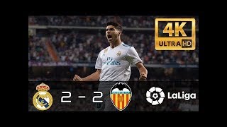 ●4K● Real Madrid vs Valencia 2-2 ● La Liga 27\/08\/2017