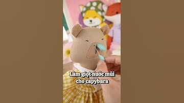 Làm giọt nước mũi cho capybara - DIY cùng thú bông vải Tiệm Tạp Hóa Nhà May