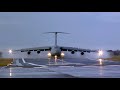 Lockheed C-5 Galaxy - Reverse Thrust Spray - Arrival - Fairford Uk