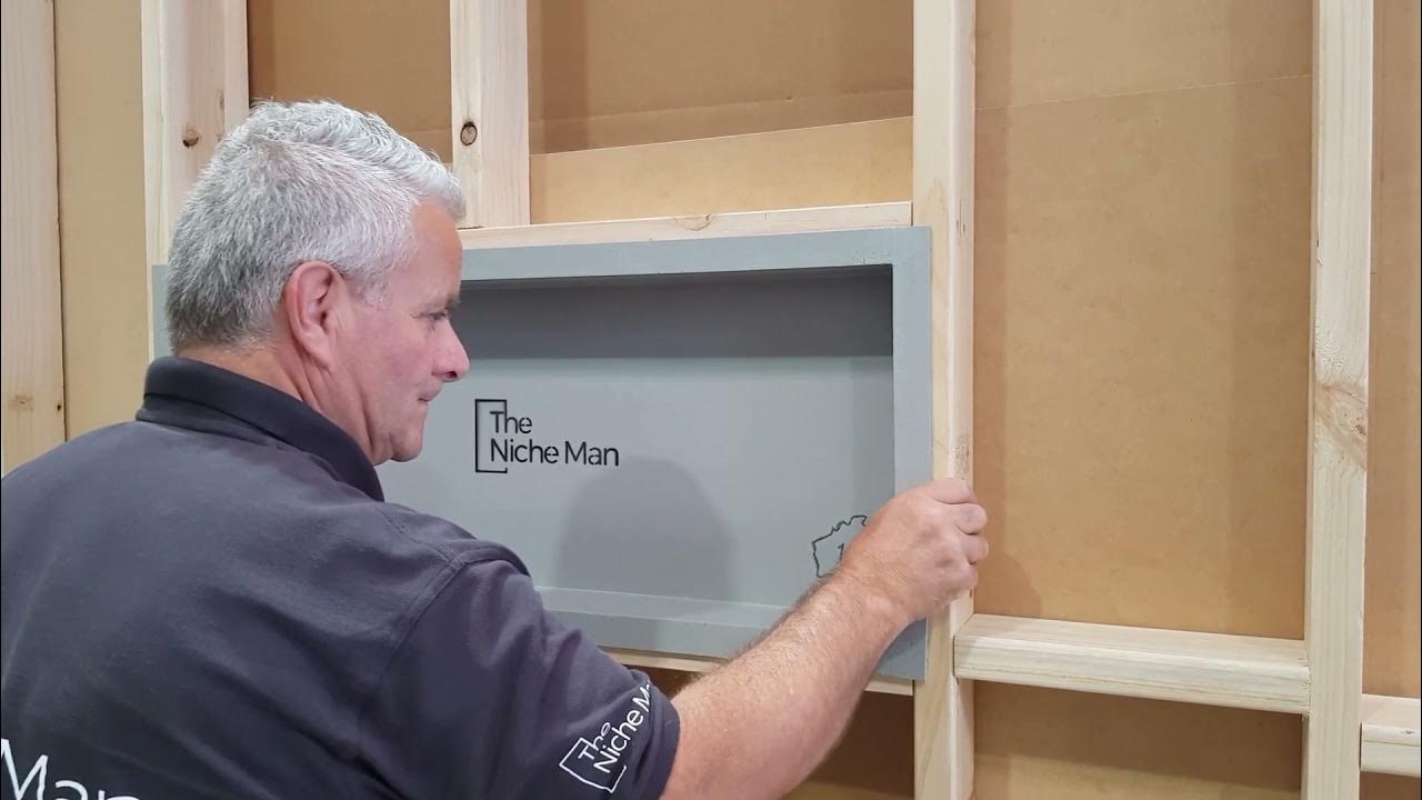 How to Install a Shower Niche The Niche Man YouTube