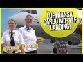 Captain Inge &amp; F/O Claudia: Split Screen Landing, Lufthansa Cargo MD-11F in Hongkong! [AirClips]
