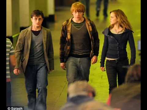 daniel radcliffe rupert grint y emma watson - top of the world