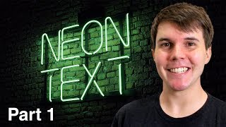 How to Make a Neon Sign in Blender 2.8  Part 1