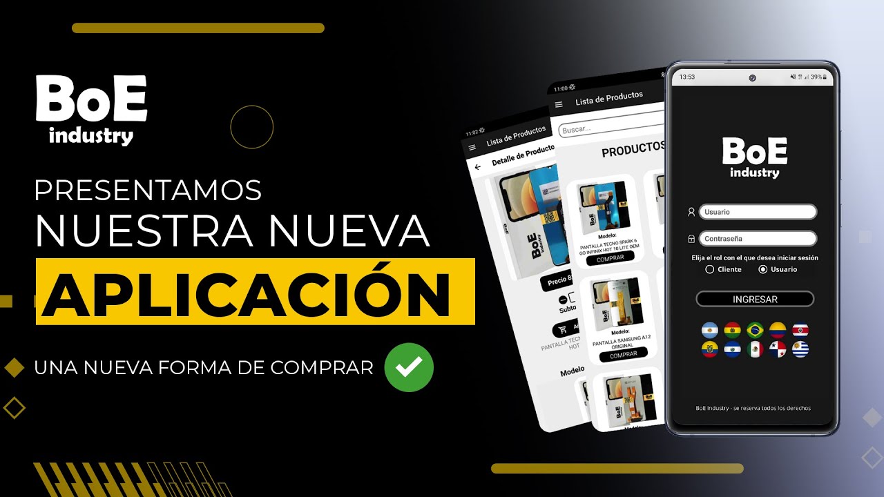 Presentación de la nueva App móvil • BoE Industry • Product