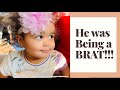 Blindian Family | he was being a brat |  Interracial Family Vlog
