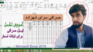 Excel:آموزش اکسل تیبل صرافی برای تبادله اسعار screenshot 2