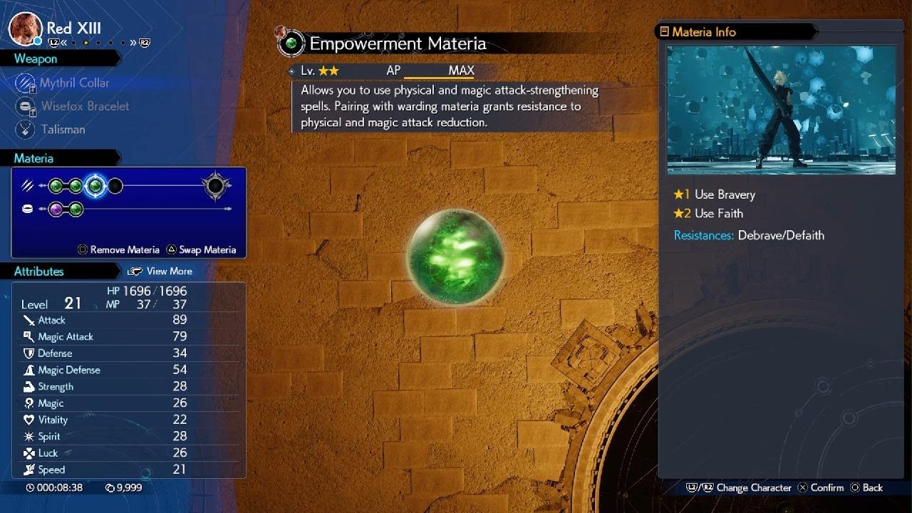 FINAL FANTASY VII REBIRTH DEMO day 53 6:38am menu - YouTube