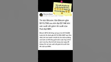 Xác xuất cắt giảm lãi xuất của fed đạt 98%🧐🧐🧐🧐 khiến giá bitcoin bật tăng 😆😆😆