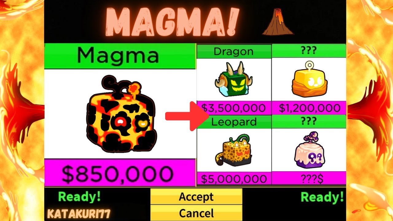 Blox Fruits: Magma Value  What People Trade For Magma?