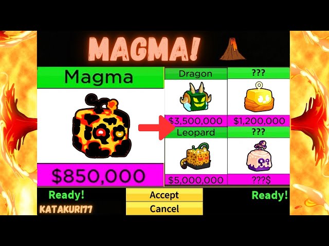 Blox Fruits: Magma Value  What People Trade For Magma?