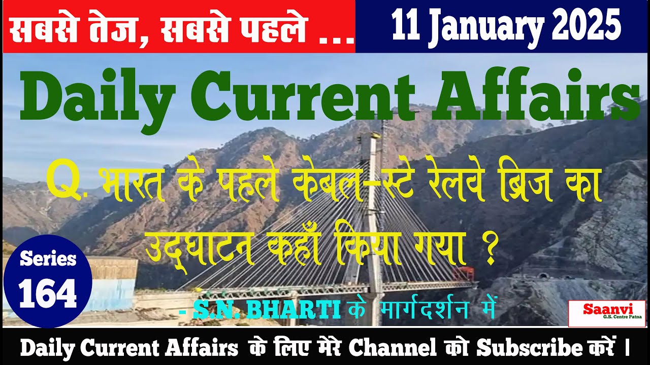 11 January 2025 CURRENT AFFAIRS | DAILY CURRENT AFFAIRS | TODAY CURRENT ...