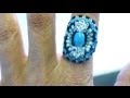 Beading4perfectionists : Index-finger ring with miyuki and Swarovski beading tutorial
