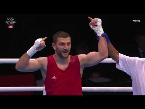 (75kg)BOXING 16-03-2020 European Qualification.RED GIORGI Kharabadze GEO VS BLUE POLETAN Sandro SRB.