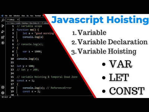 Javascript Hoisting | const, let & var