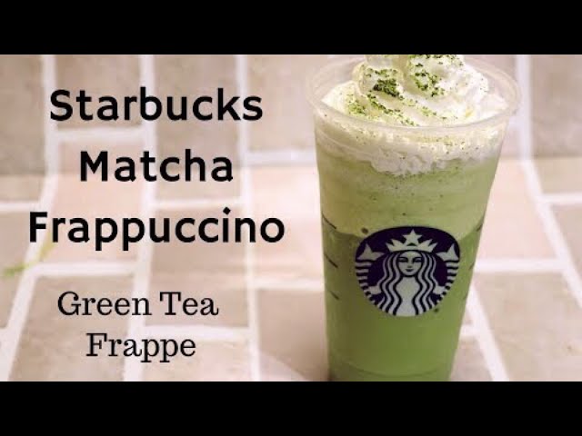 Starbucks Matcha Green Tea Frappe  Starbucks green tea frappuccino, Green  tea frappuccino recipe, Starbucks matcha green tea