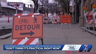 Downtown Omaha resident with visual impairment navigates streetcar construction challenges