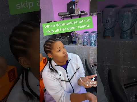 Do your beautician let you cut the line? #subscribe #tiktok #collab #jaylapage