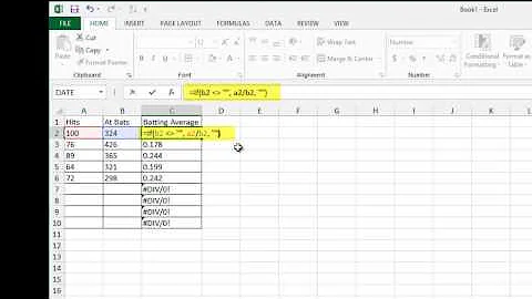Remove #Div-0 Errors From Excel Worksheets
