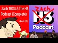 Zach TROLLS The H3H3 Podcast!! (Complete)   -  Jordan (Logan Paul fan) and President Trump!