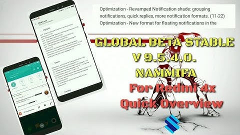 MiUi 9.5.4 Global Stable For Redmi 4/4X/Santoni | V9.5.4.0.| NAMMIFA