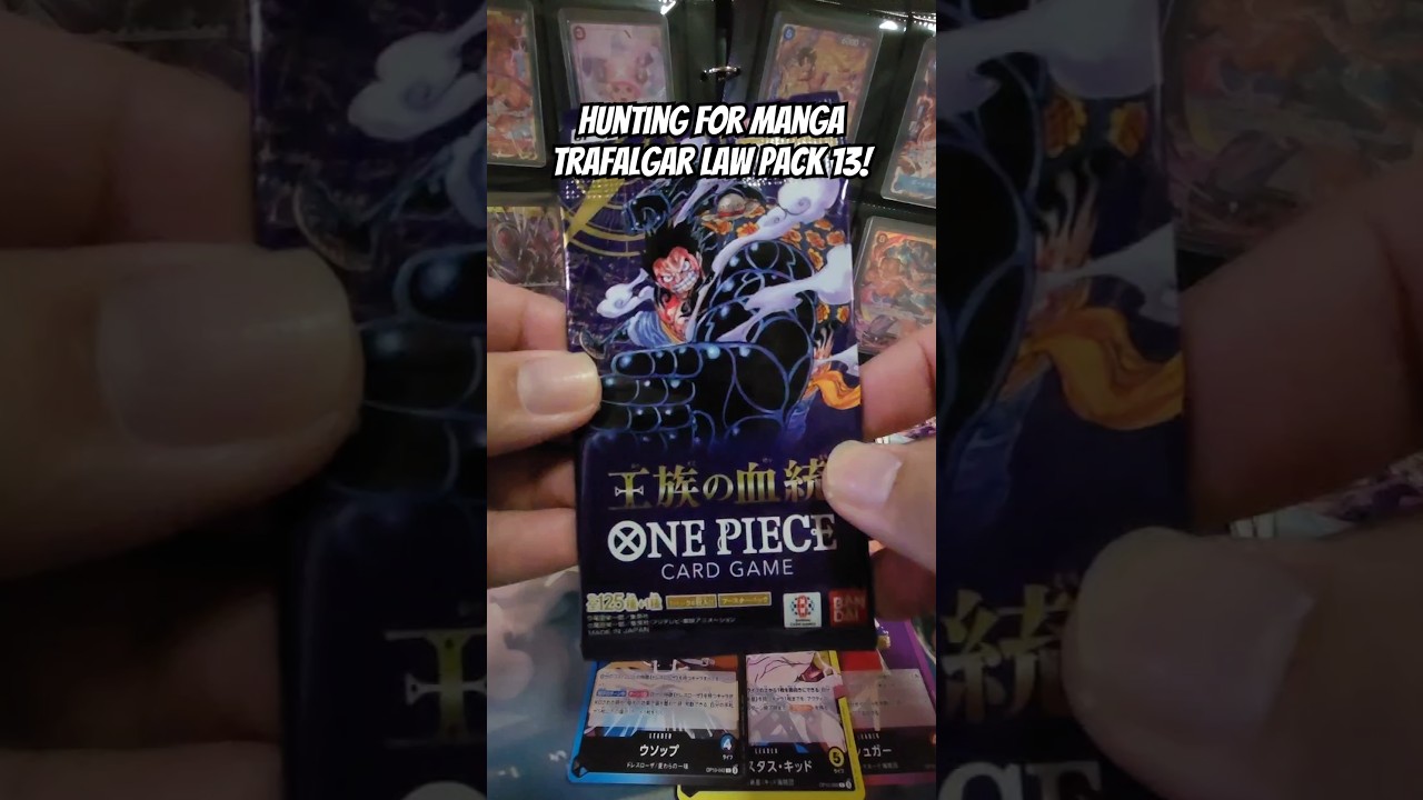 Hunting for Manga Trafalgar Law Pack 13!