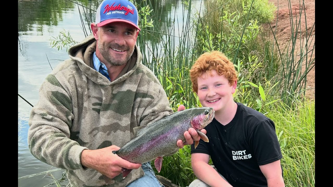 Annual dads n kids fishing trip Hat Creek California