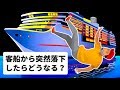 客船から突然落下したらどうなる？