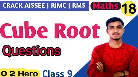 Cube and Cube Root | Sainik School Entrance Exam Class 9