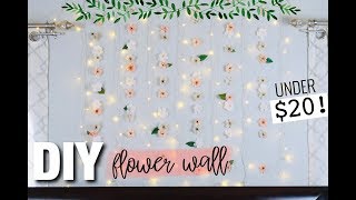 DIY FLOWER WALL *UNDER $20!!*