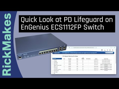 Quick Look at PD Lifeguard on EnGenius ECS1112FP Switch