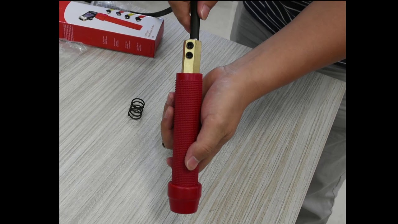 HITBOX Welding Electrode Holder 400A Heavy Duty Full Copper Solid Brass(Screw type)