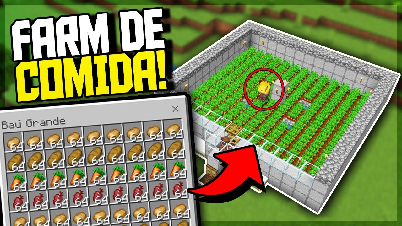 FARM de CENOURA, BATATA, PÃO E BETERRABA 100% AUTOMÁTICA no MINECRAFT ...