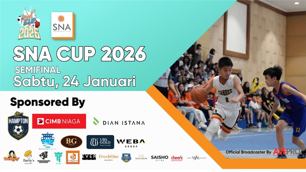 SNA CUP 2026 | SEMIFINAL SD GLORIA 3 VS SD MDC KATEGORI UPPER 24 JANUARI 2026