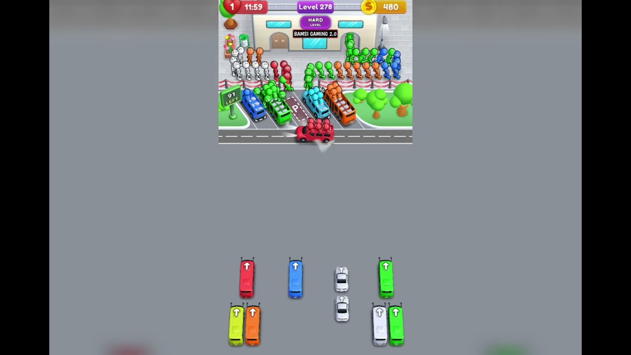Crowd Express Boarding Puzzle Level 276 Game Walkthrough Solution