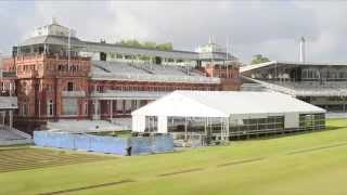 Timelapse of marquee construction for Lord's Bicentenary Celebration Match