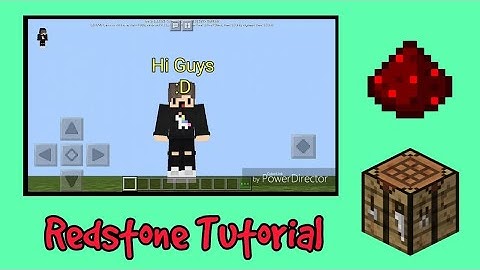 How To Make A Hidden Crafting Table - MCPE Redstone Tutorial